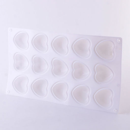 80327-287G Форма Сердце для выпечки кексов, пирожных, конфет, муссов силикон (х120) - Mayer&boch фото 4