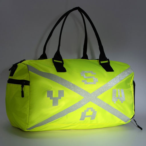 Сумка спортивная SWAY на молнии, отдел из ПВХ, отдел для обуви, наружный карман, цвет лимон - Nazamok фото 13