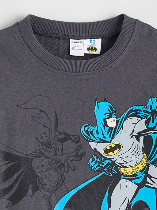 Batman Bask?l? Erkek ?ocuk Sweatshirt