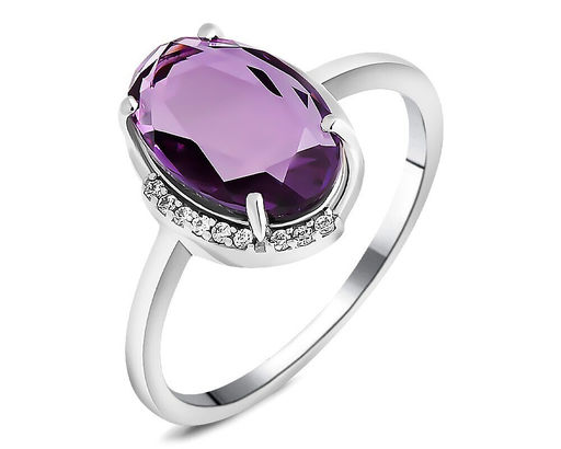 Кольцо, синт.александрит, Жасмин