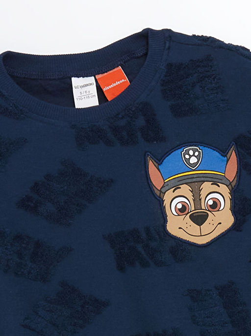 Bisiklet Yaka Paw Patrol Bask?l? Erkek ?ocuk Ti??rt