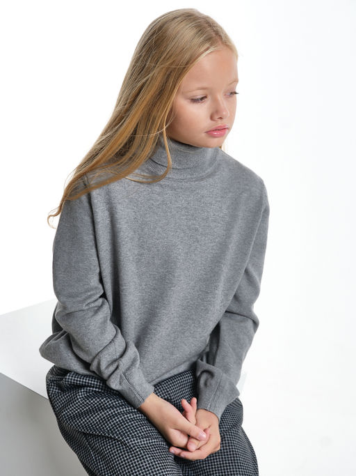 Джемпер (водолазка) 33-12240 т.серый