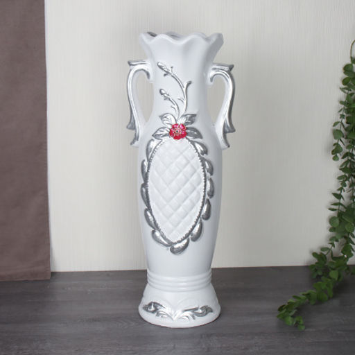 Ваза 60 см белая / FLW-81 /уп 8/ white - ГалеонТрейд фото 2