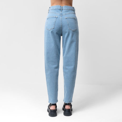Джинсы женские мом MIST: Denim, размер (30) 46-48, голубые