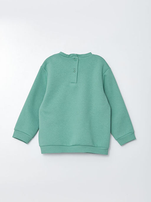 Bisiklet Yaka Uzun Kollu Bask?l? K?z Bebek Sweatshirt 2li - Waikiki фото 3