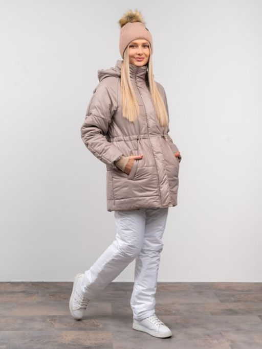 Костюм зимний, горнолыжный Арктика какао-белый - Yollochka фото 4