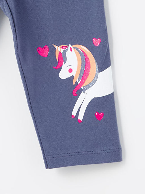 Beli Lastikli Bask?l? K?z Bebek Tayt 2li 3/4 - Waikiki фото 3