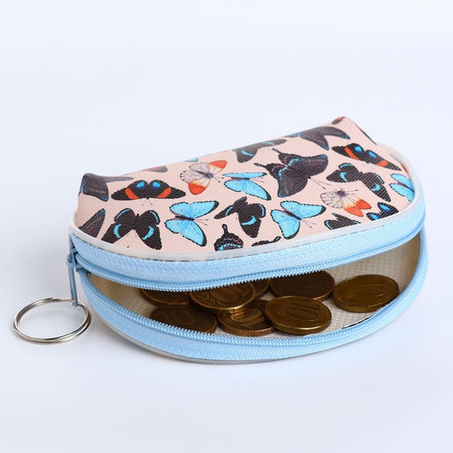 Цена за 2 шт. Кошелёк-монетница на молнии, 12×3.5×8.5 см, МИКС