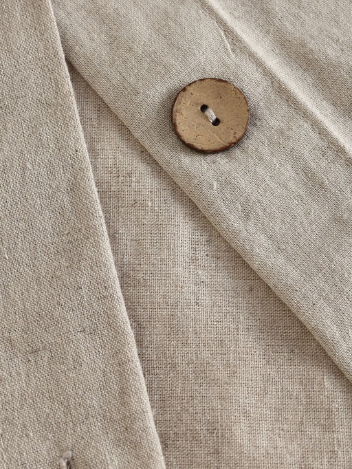 Пододеяльник 2-спальный SL Home Linen collection, 200220 см, бежевый, полулён - Sima-land home фото 5