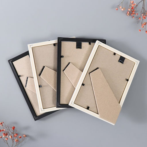 Набор фоторамок для фото Keep memories 10×15 см «Формат», 4 шт., чёрный, белый, (стекло)