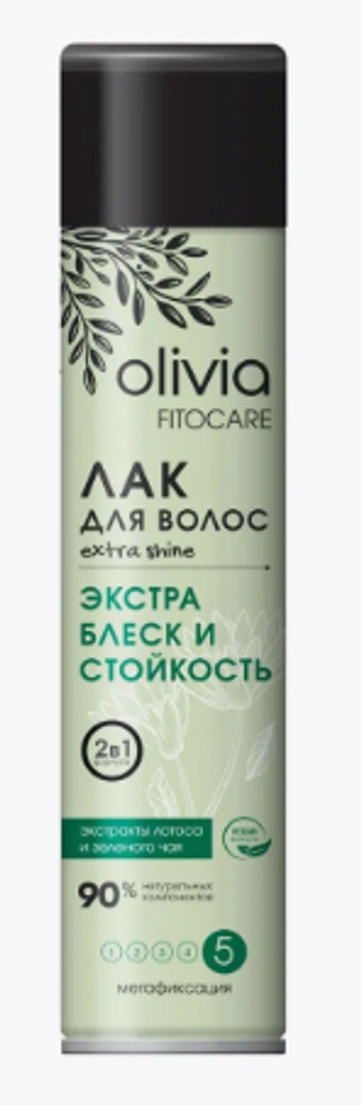 OLIVIA лак д/волос "Fitocare" 250мл "Экстра блеск и Стойкость" мегафиксация-5