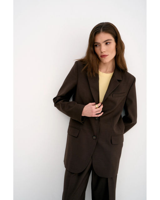 Жакет THE VERY 2418 шоколад  фото 3