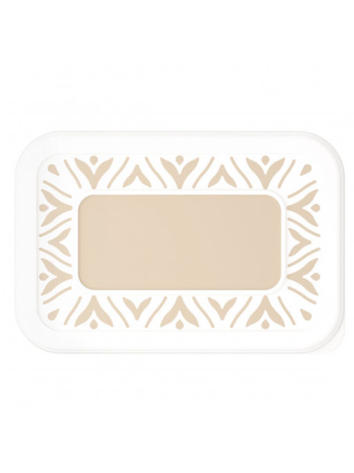 Набор банок для хранения сыпучих продуктов "Эстетика" прямоугольные (бело-бежевый) М8749 ,,