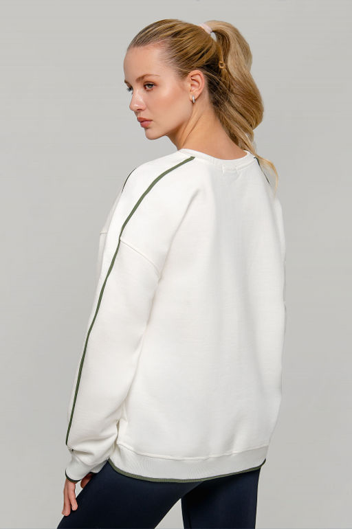 Арт. 15121 Свитшот женский 42-50 (5 шт) Цвет:молочный