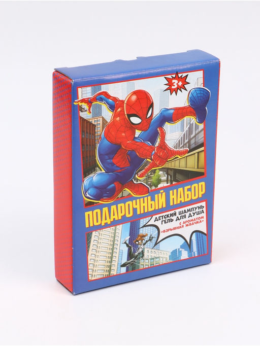 Подарочный набор: гель для душа 250 мл, шампунь 250 мл, Человек-паук