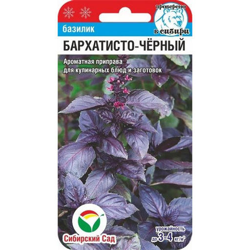 Базилик Бархатисто-черный 0,5г (Сибирский сад)