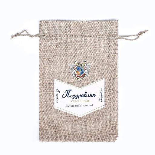 Цена за 5 шт. Мешок подарочный с термонаклейкой От всей души! 15,5 x 24 см - Simaland фото 2