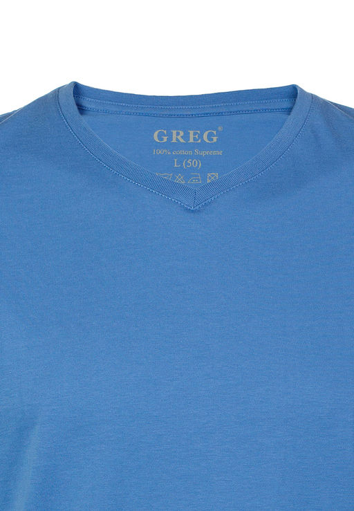 Футболка мужская короткий рукав GREG TS524V (джинс)  фото 8