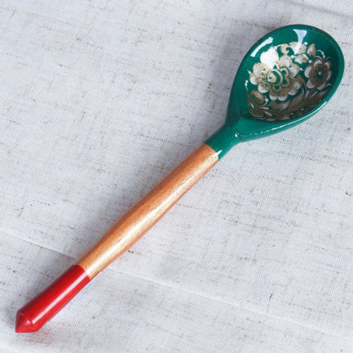 Ложка деревянная чайная Золотая кудрина / 7102 /уп 1/ - Галеонтрейд фото 2