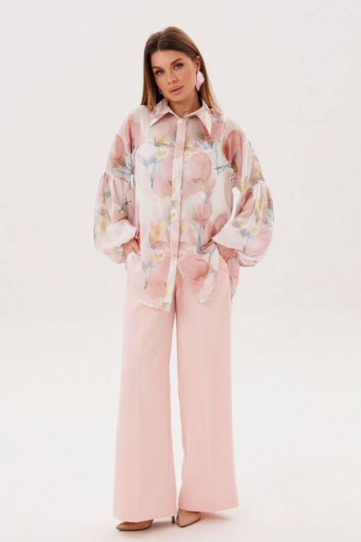 Брюки AmberA 1125-6 пудра  фото 3