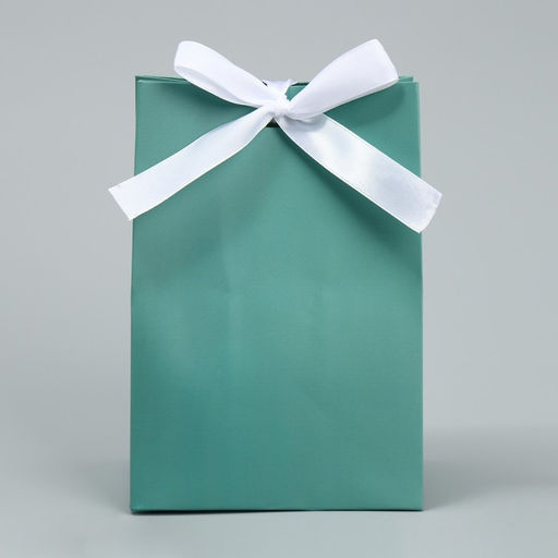 Пакет подарочный с лентой Тиффани, 13 19 9 см - Дарите счастье фото 2