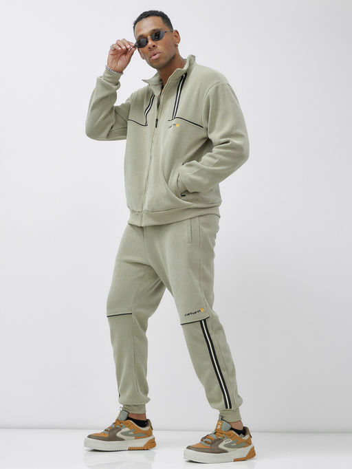 на флисе Спортивный костюм демисезонный светло-зеленого цвета - Mtforce фото 9