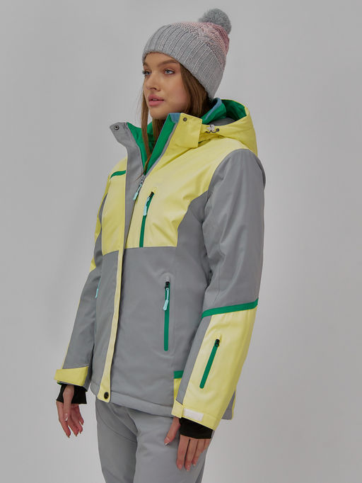 Горнолыжная куртка Chunmai 709J женская желтая утеплитель 380–480 г/м²  фото 2