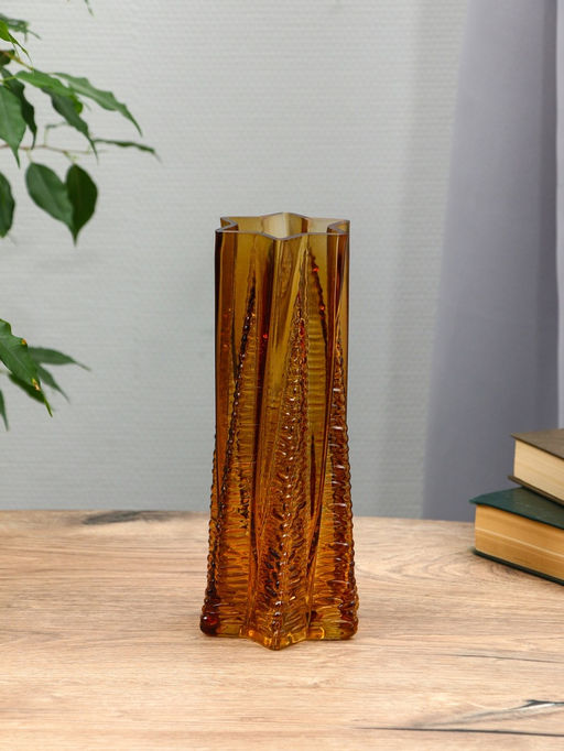 Ваза «Флоранс», 25×11×9 см, стекло, коричневая