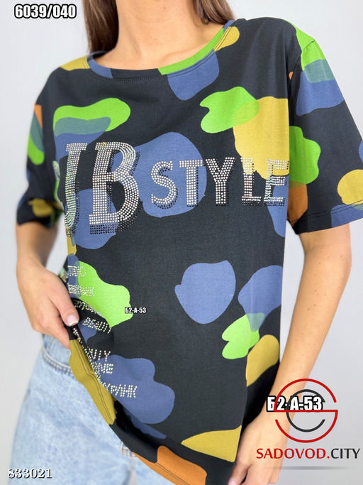 Футболка женская со стразами - Bruno фото 2