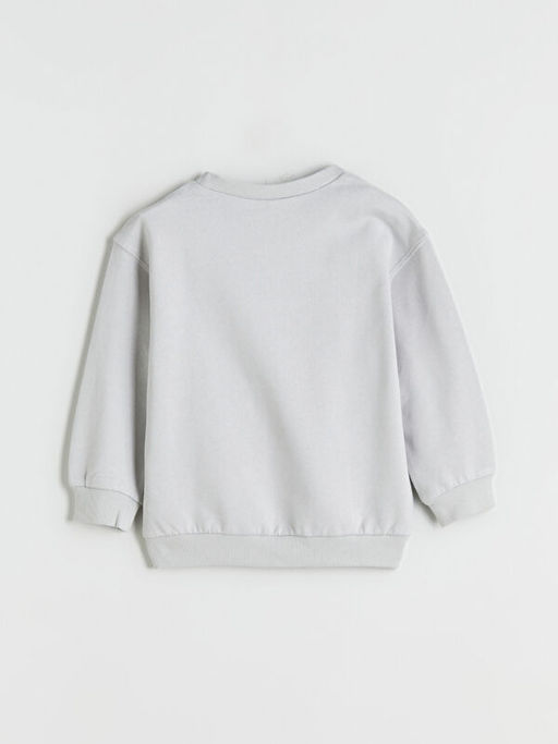 Bask?l? Erkek ?ocuk Sweatshirt