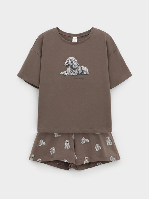 МП 1658/капучино 1312 Н090.1 пижама для дев - Crockid фото 3