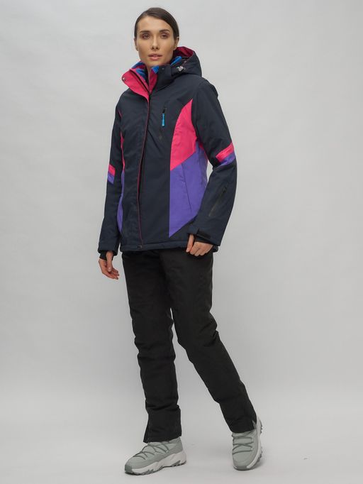 Горнолыжный костюм женский темно-синего цвета 02201TS - Chunmai фото 3
