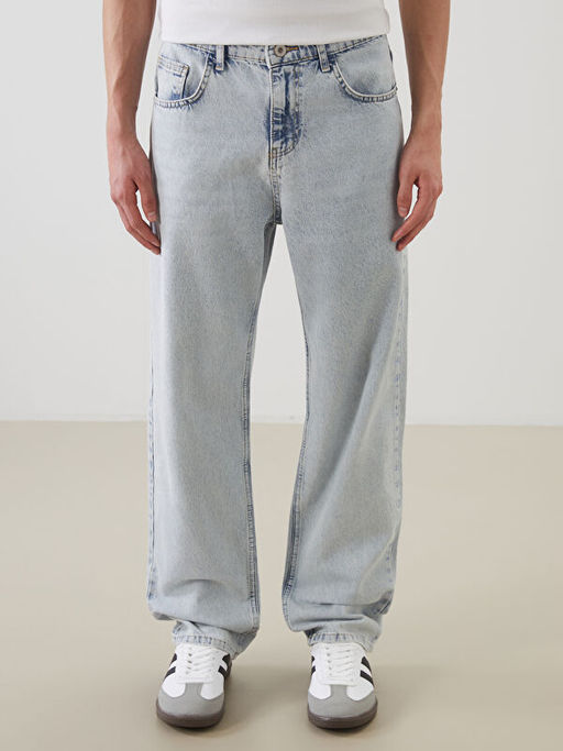 Baggy Fit Erkek Jean Pantolon