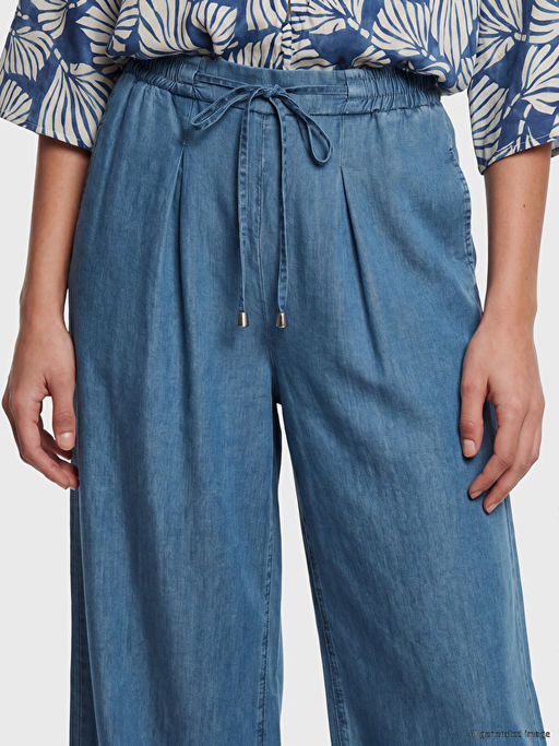 Beli Lastikli Wideleg Fit Kad?n Jean Pantolon