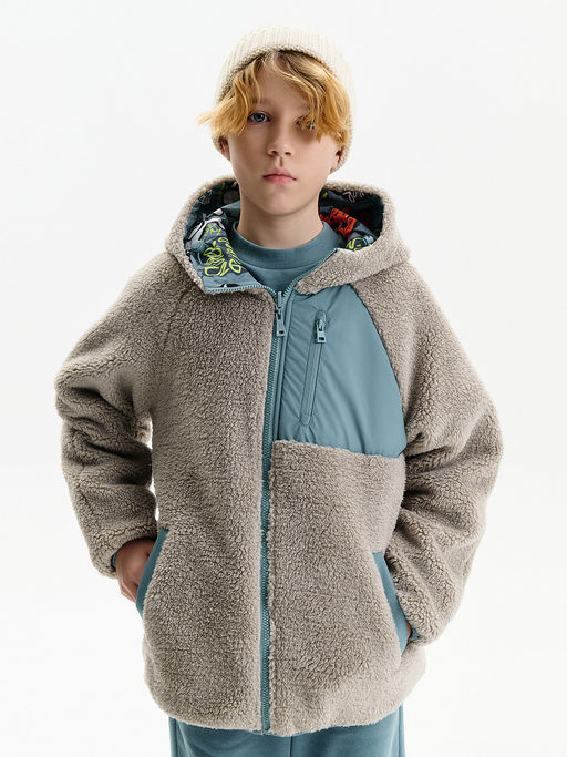 BZIM3387 Двусторонняя ветровка для мальчиков - Pelican фото 5