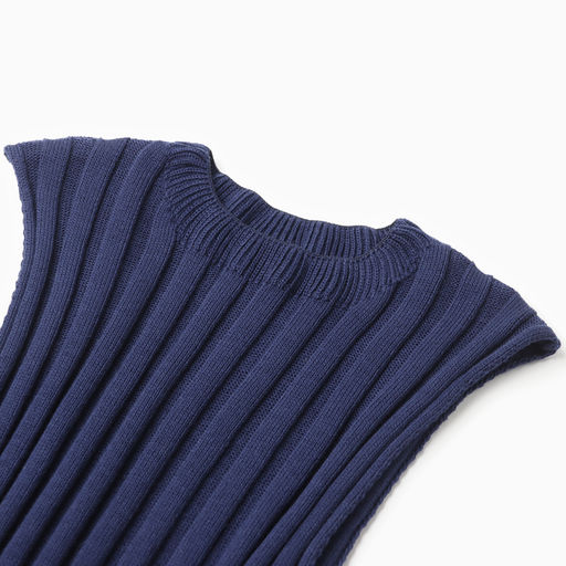 Платье женское миди вязаное MINAKU: Knitwear collection, синее, размер 44