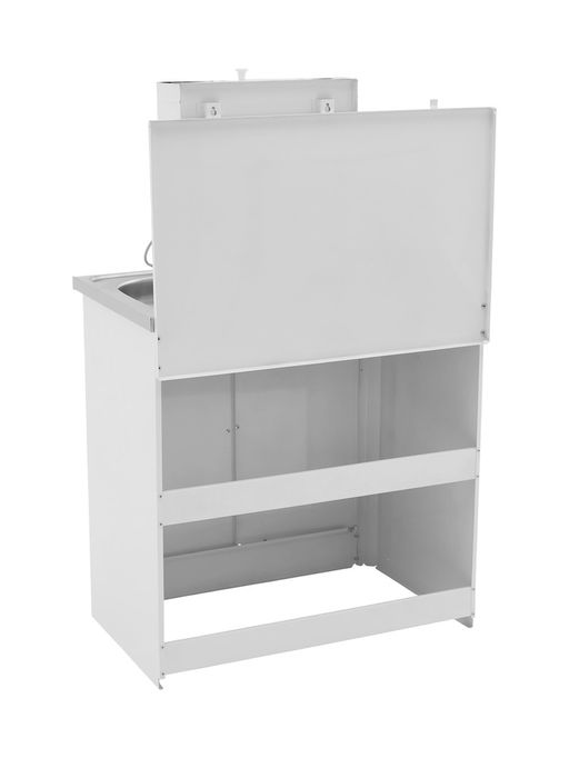 Умывальник «ТермМикс» Тандем, с ЭВН, нержавеющая мойка, 1250 Вт, 17 л, белый