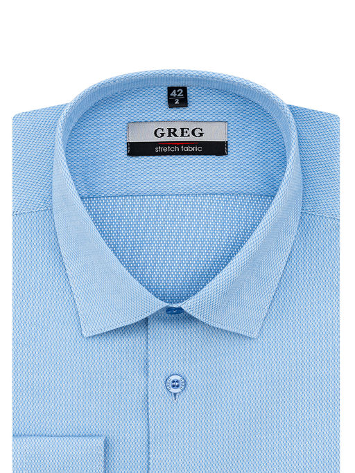 Сорочка мужская длинный рукав GREG 203/238/51006/ZV STRETCH