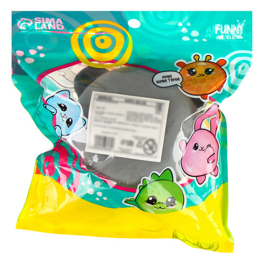 Антистресс сквиш мялка «Енот», с пастой, в пакете