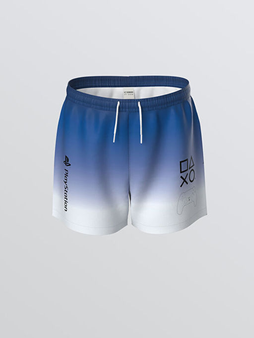 PlayStation Bask?l? H?zl? Kuruyan UV Korumal? Erkek ?ocuk Deniz ?ortu