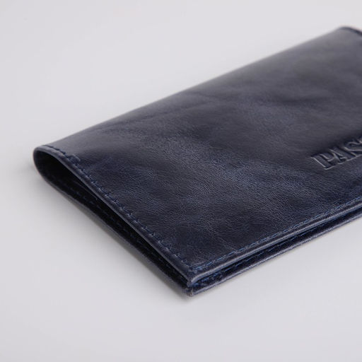 Обложка для паспорта, цвет синий - Simaland фото 4