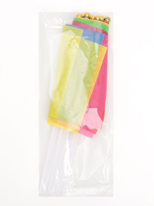 Цена за 2 шт. Флаг на палочке, набор 10 штук, 14×21 см, полиэстер