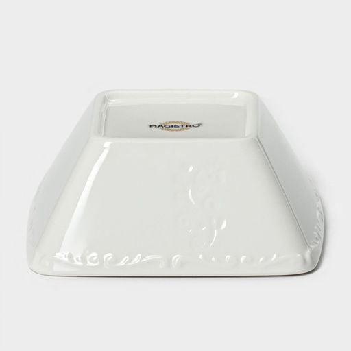 Салатник Magistro Kingdom, 300 мл, 12×5 см, фарфор, белый