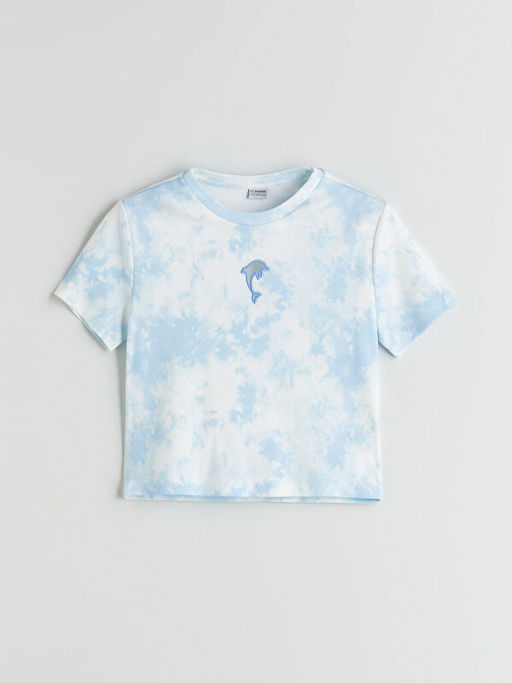 Bisiklet Yaka K?z ?ocuk Ti??rt