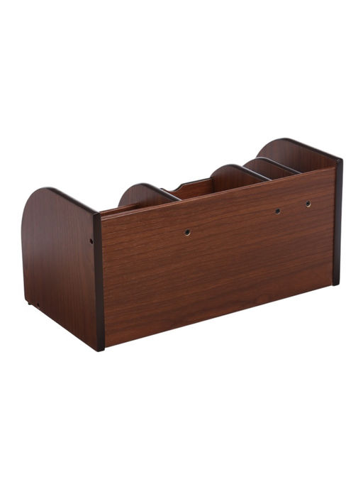 Органайзер 7 секций, 2 выдвижных ящика, серия Орех с кантом темным, 16×30×15 см