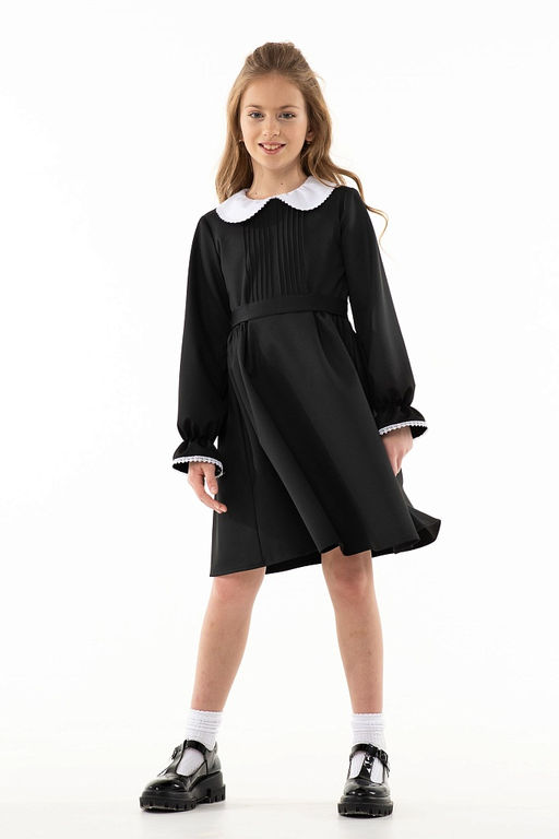 Черное школьное платье Mooriposh, модель 0169