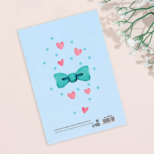 Папка под свидетельство о рождении Утёнок голубой бант, А5 - Дарим Красиво фото 2