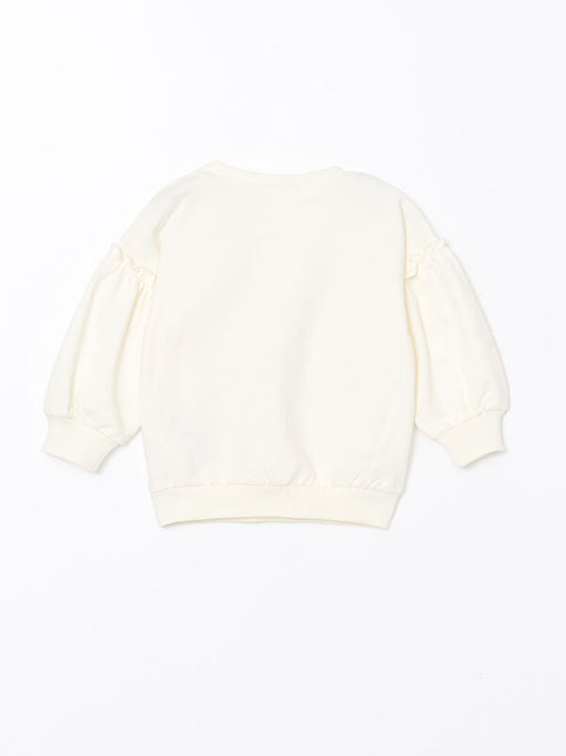 Bisiklet Yaka Uzun Kollu Bask?l? K?z Bebek Sweatshirt ve Tayt 2li Tak?m - Waikiki фото 3