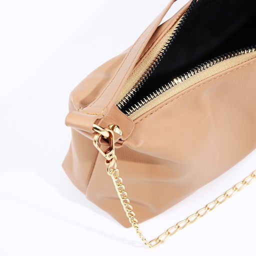 Сумка-багет на молнии, цвет светло-коричневый - Simaland фото 7