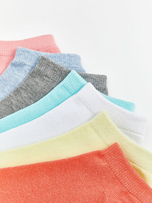 Basic K?z ?ocuk Patik ?orap 7li